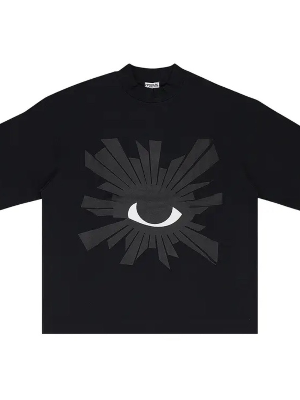 HOUSE OF ERRORS Black Short Sleeve Graphic Tee with Eye Motif